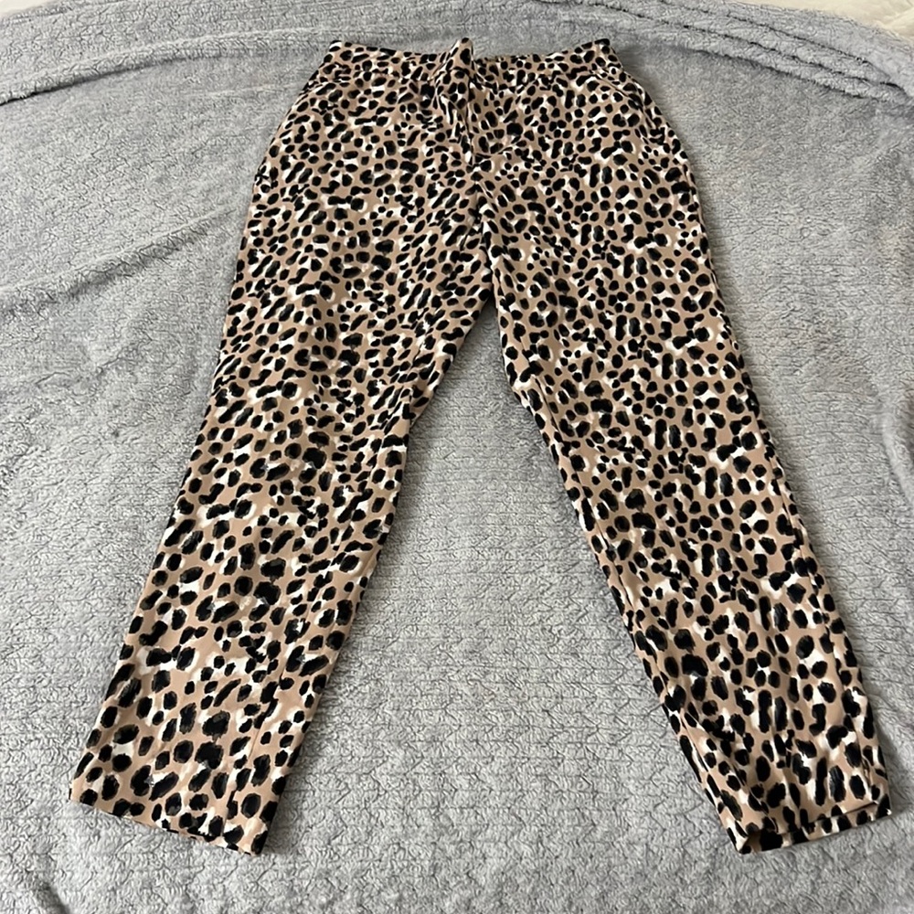Banana Republic dress pants leopard size petite 0
